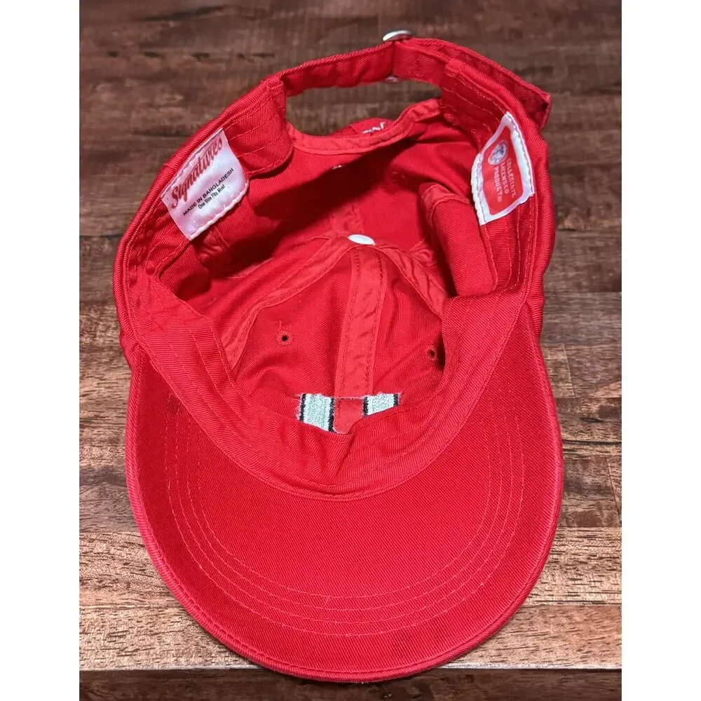 Signatures Ohio State Buckeyes Adjustable Red Baseball Hat